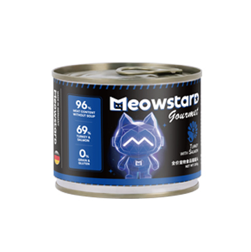 Salmon & Turkey Flavor Cat Food Can