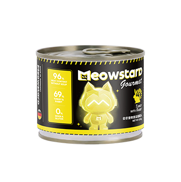 Rabbit & Turkey Flavor Cat Food Can
